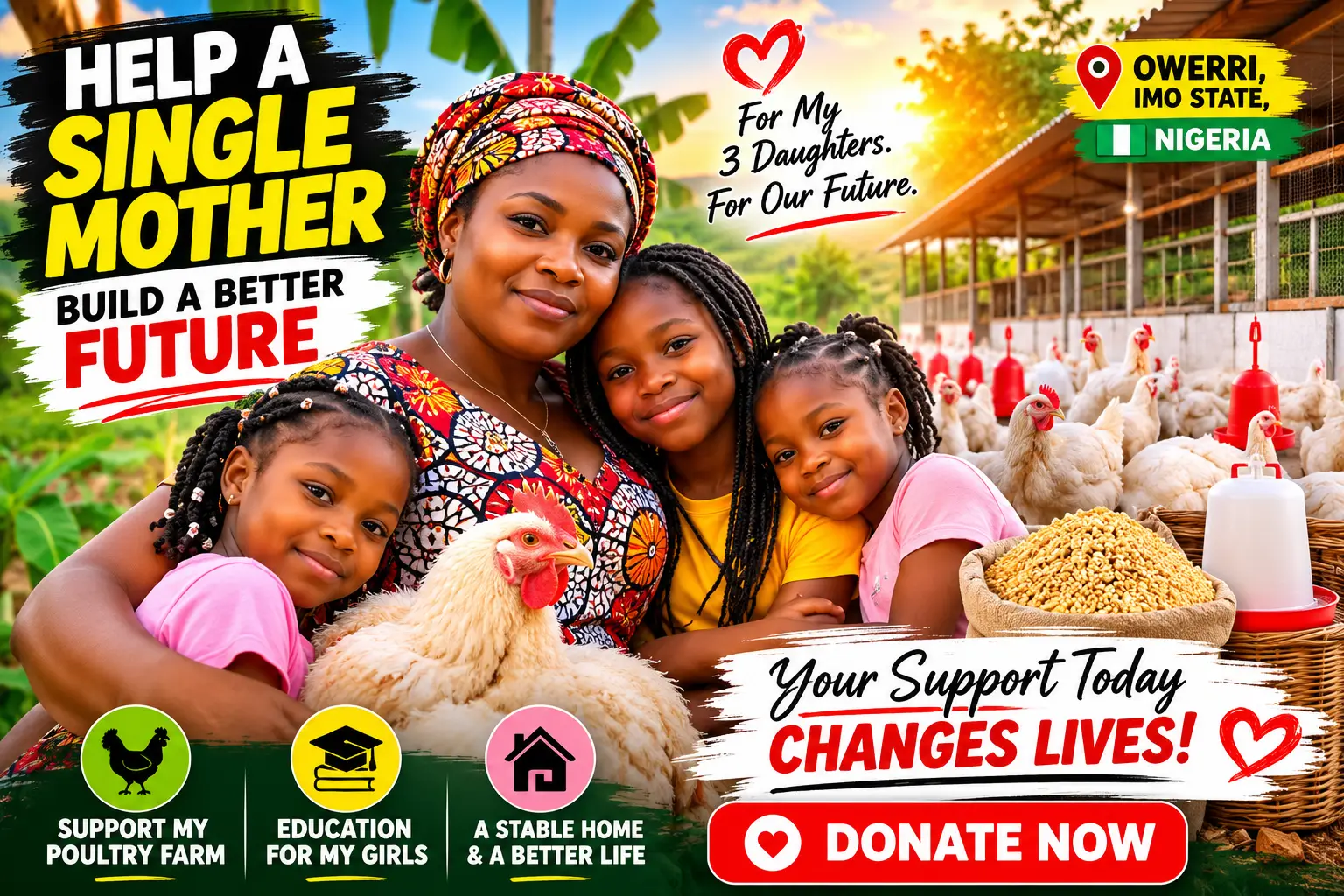 HELP A SINGLE MOTHER