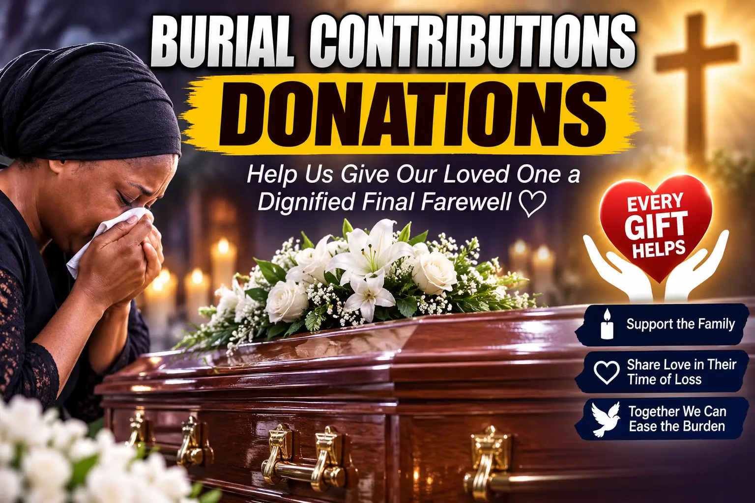 Burial Contributions & Donations – Help Us Give Our Loved One a Dignified Farewell
