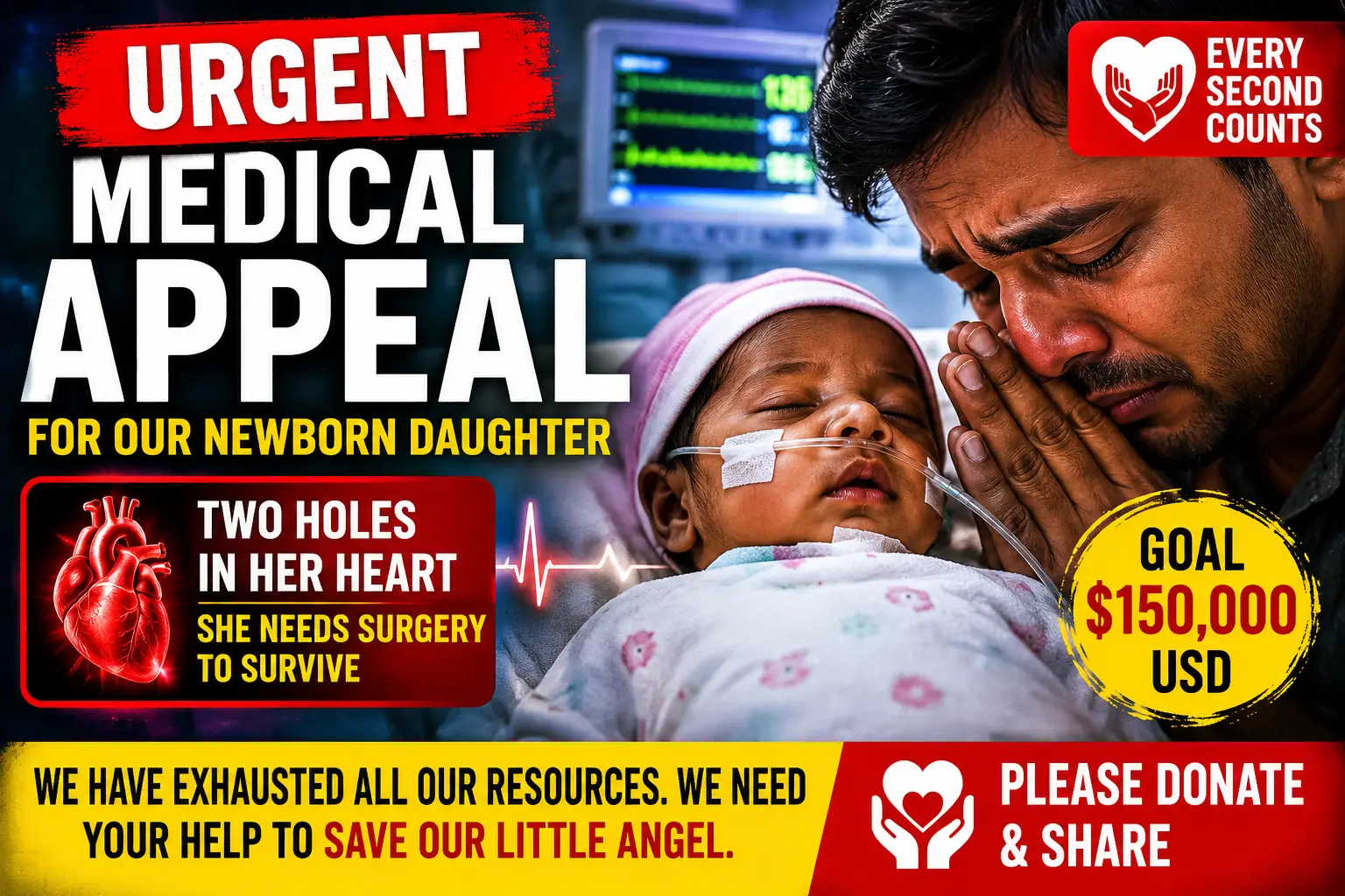 Urgent Medical Appeal for Newborn Daughter