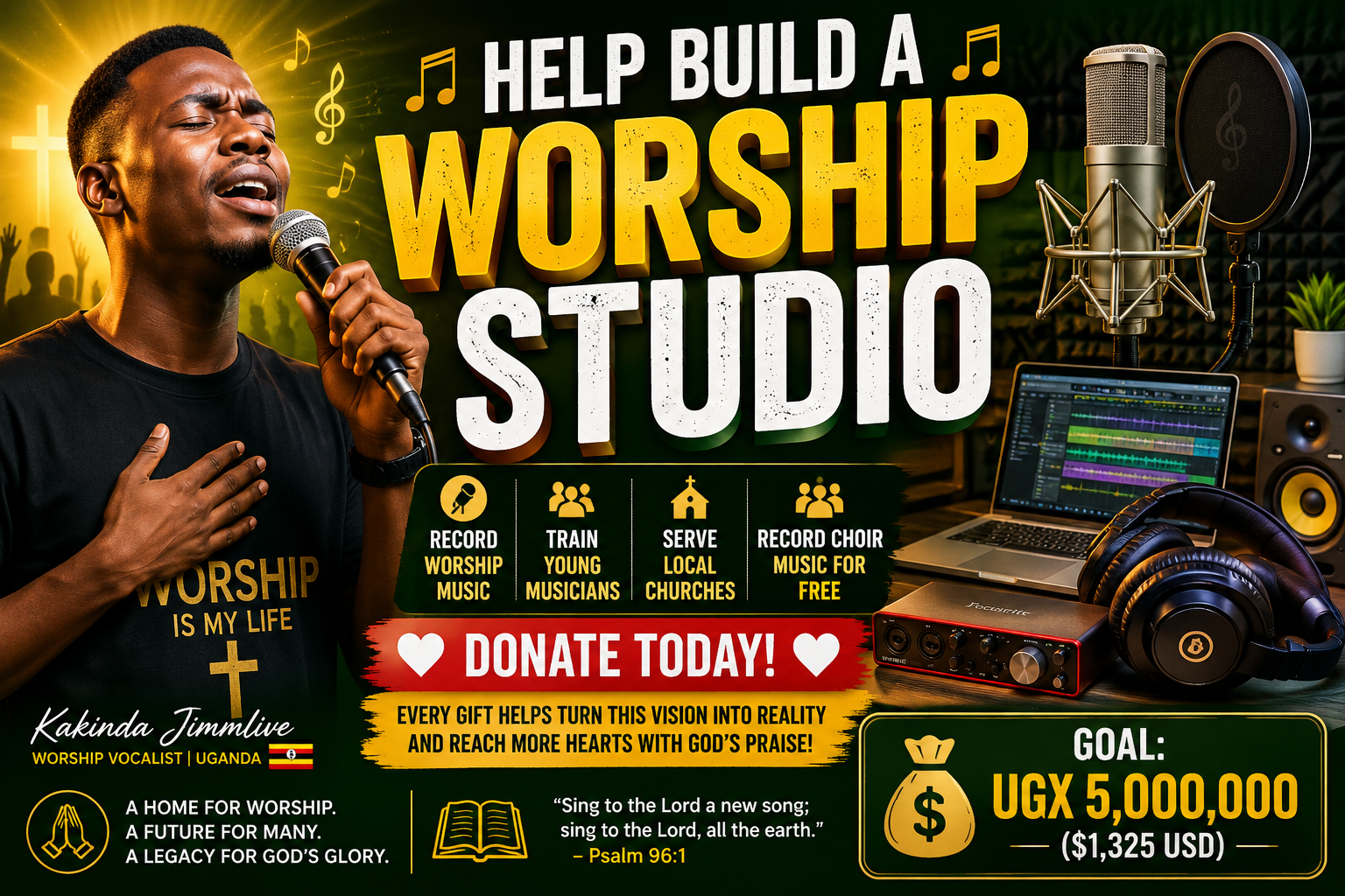 Building a Home Worship Music Studio for Community Ministry and Worship Music Production