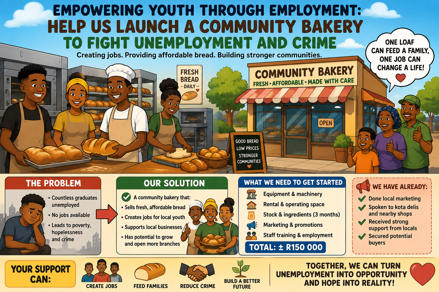 Community Bakery to Fight Unemployment and Crime