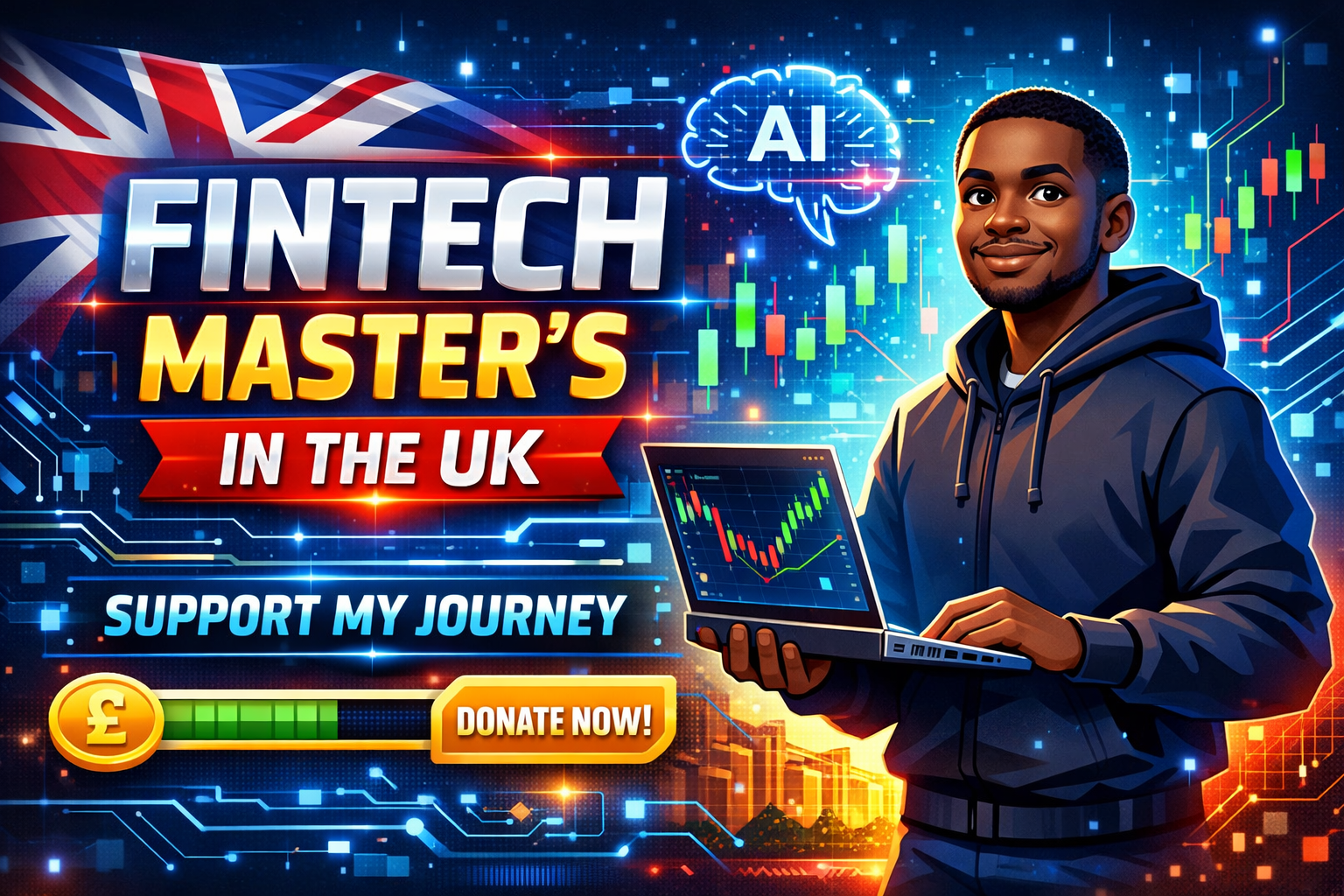 Help Daniel Pursue a UK Master’s Degree in FinTech