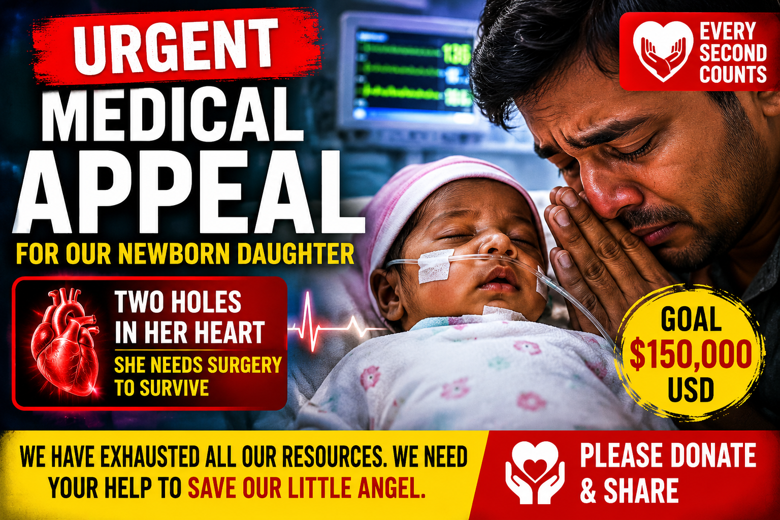 Urgent Medical Appeal for Newborn Daughter